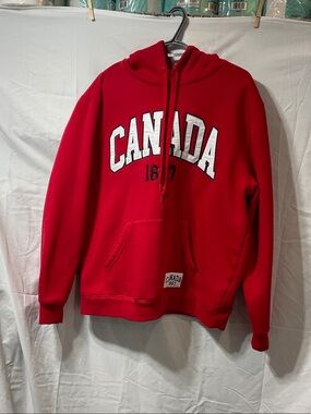 Unbranded Red "Canada" Pullover Hoodie